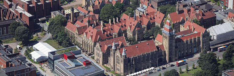 Campus aerial view (Christie Building)