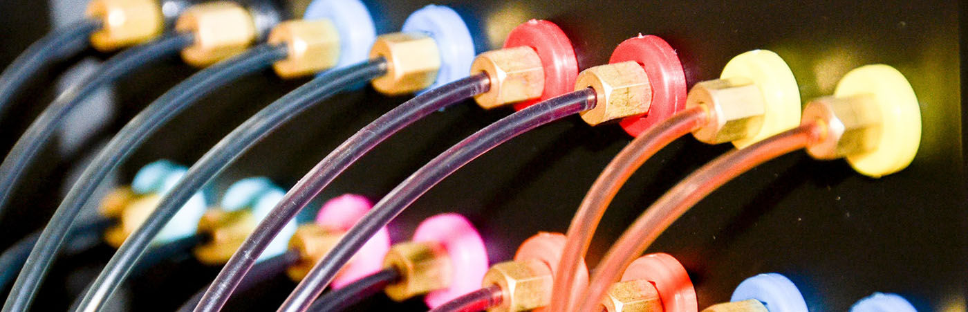 Brightly coloured cables